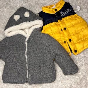 6 month baby sweater and vest